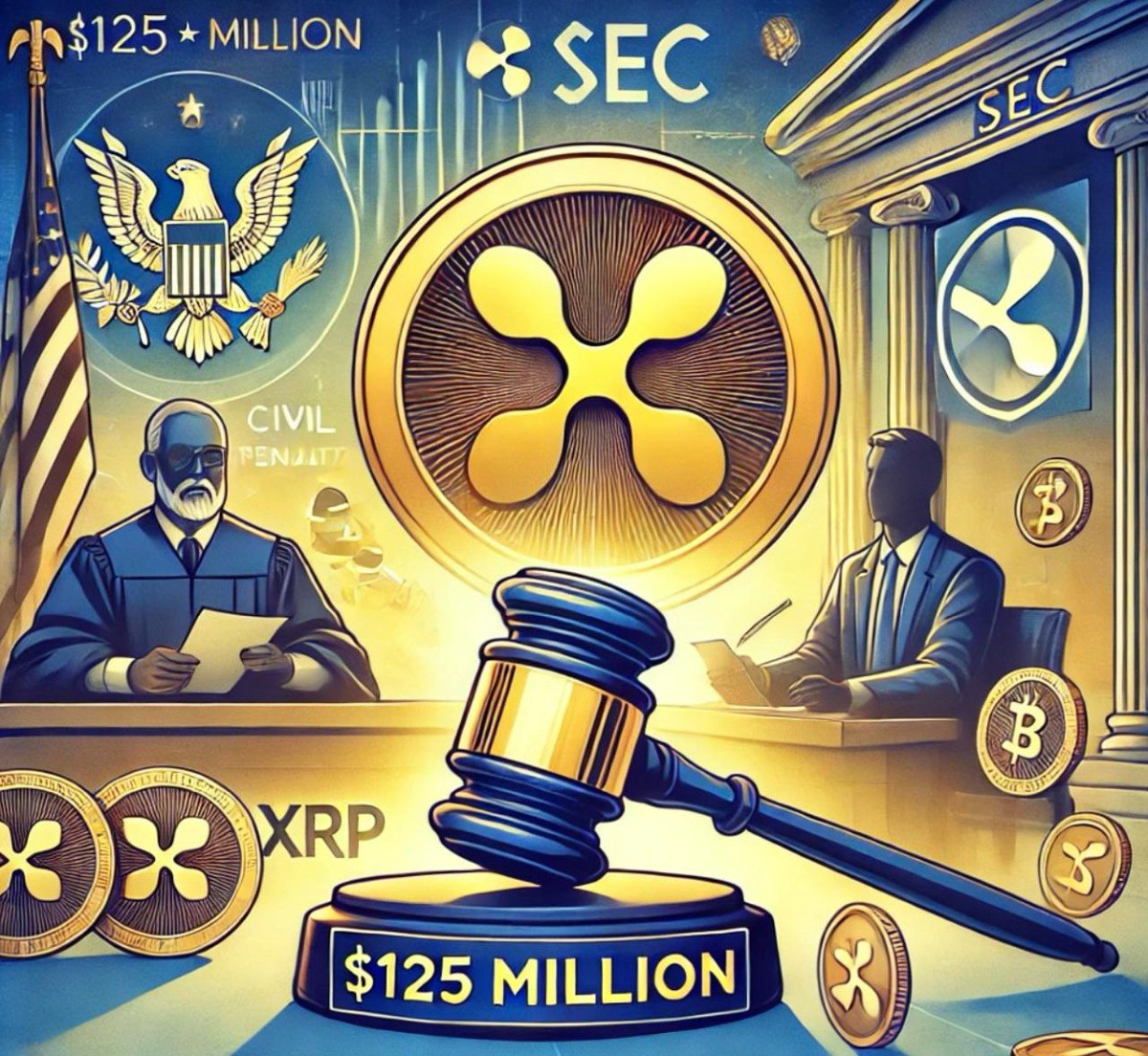 Ripple thắng lớn với mức phạt $125 triệu, giá XRP tăng vọt hơn 20%