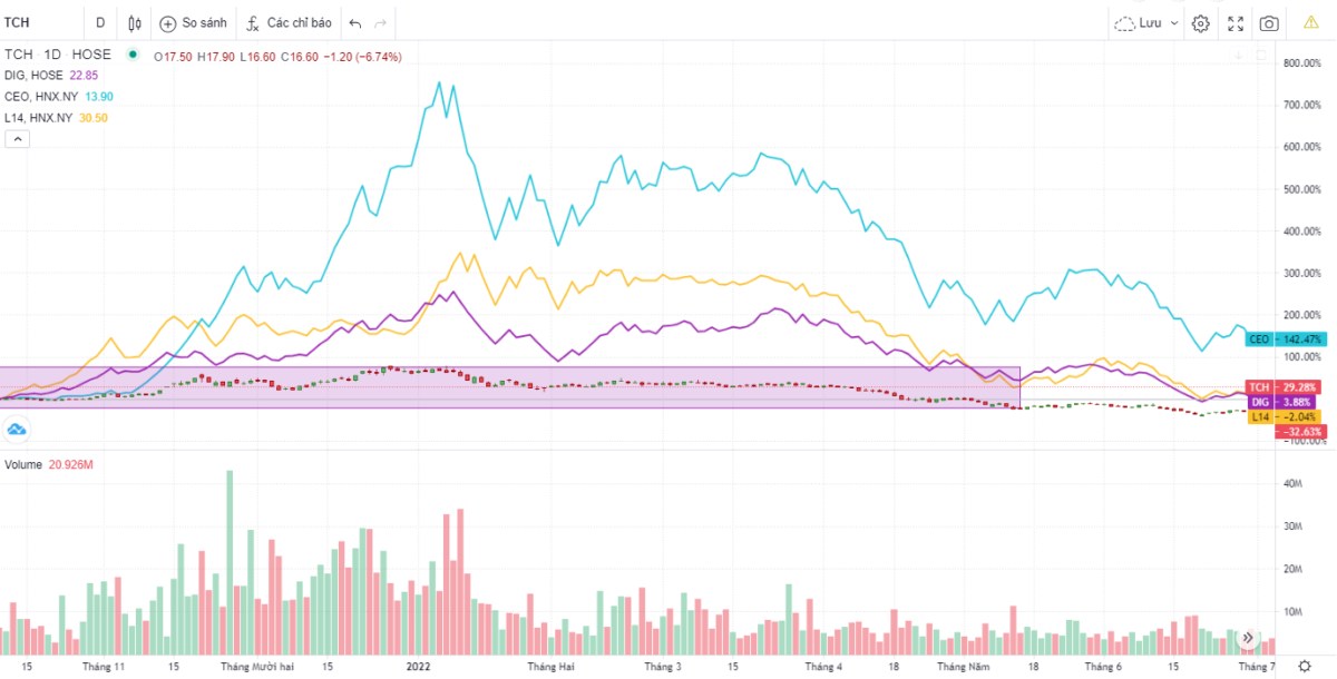 TCH: Nhìn lại thời gian bị điều tra giao dịch 2021-2022 của cổ phiếu TCH
