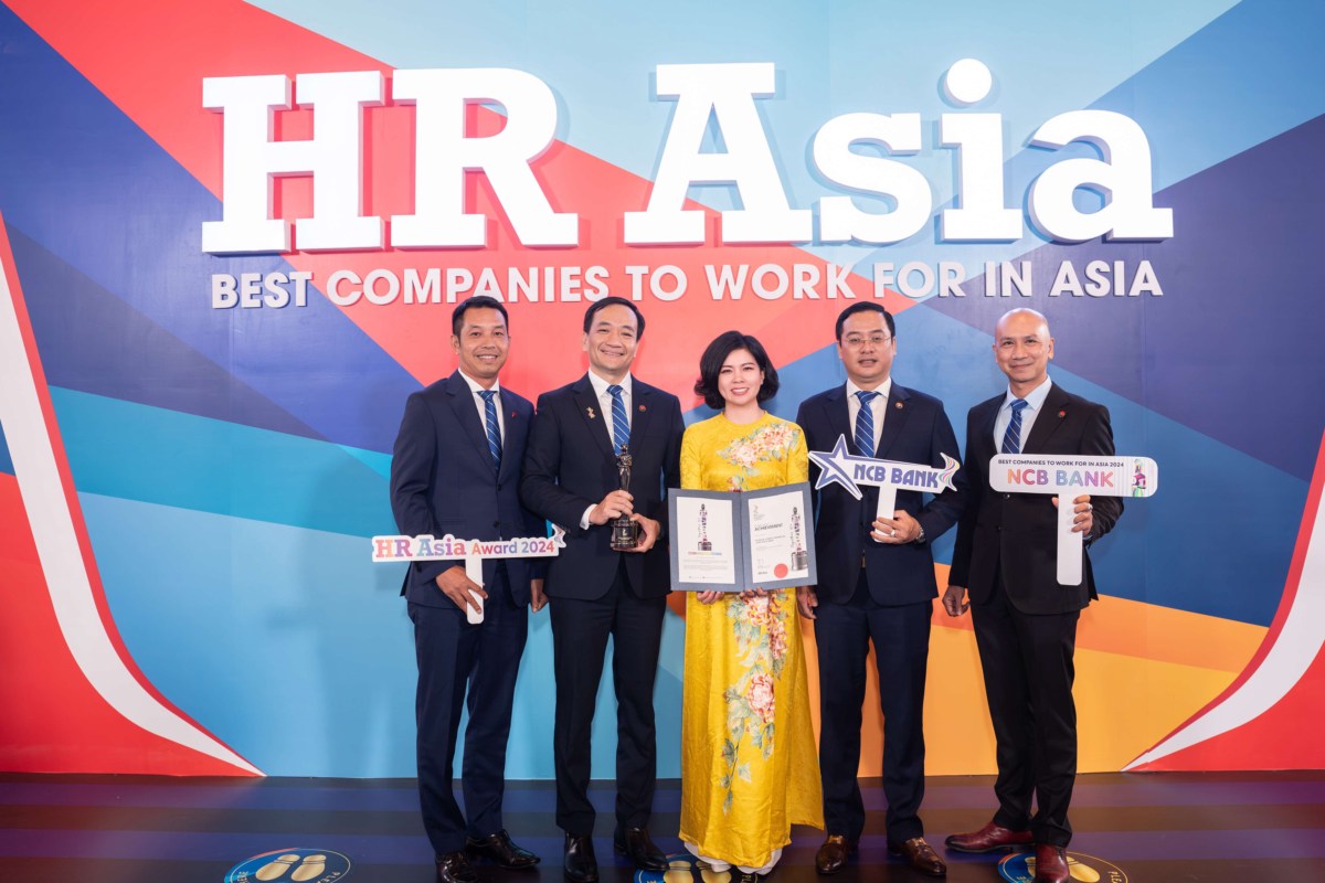 NCB lần thứ 2 được HR Asia Awards vinh danh “Nơi làm việc tốt nhất Châu Á”