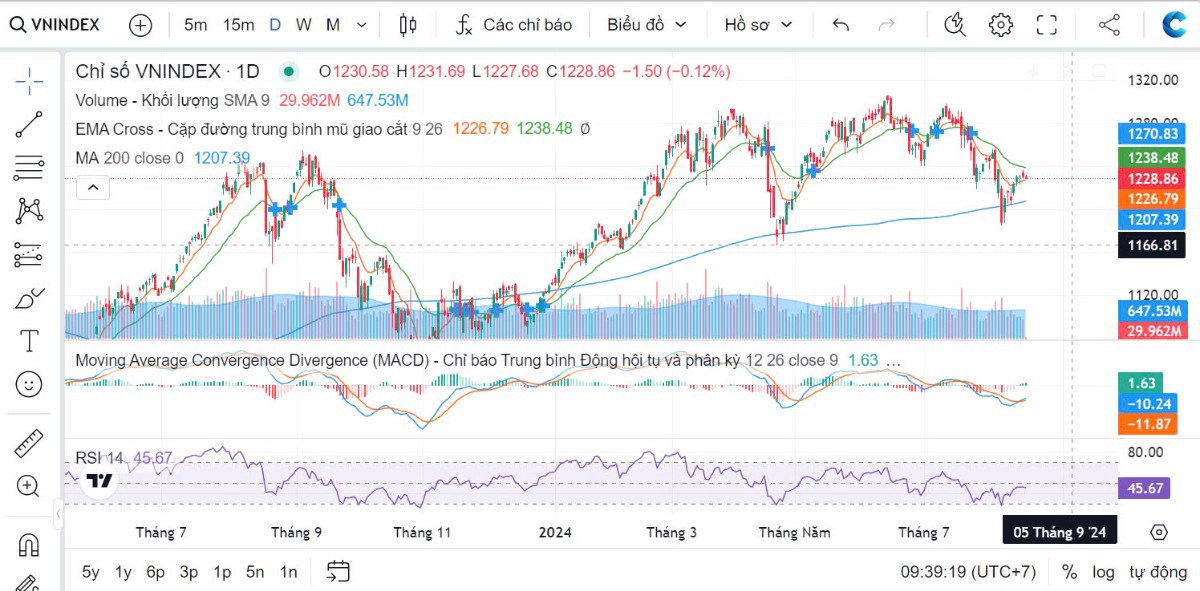 Nhận định thị trường ngày 15/08/2024