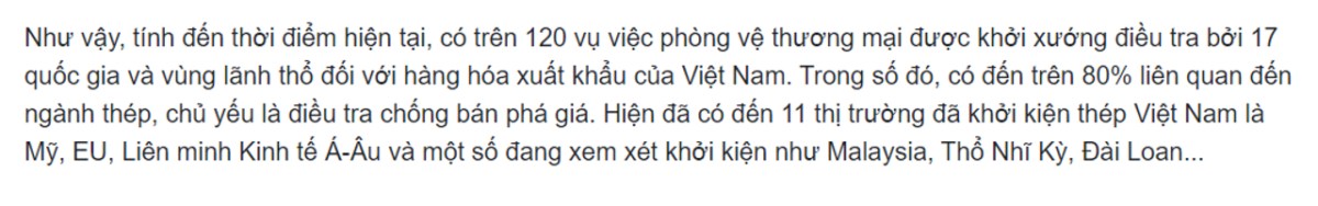 Điều gì đang xảy ra với ngành thép?