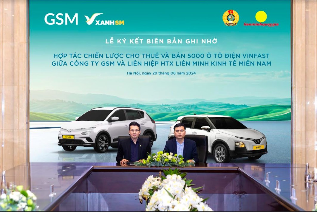 Liên hiệp hợp tác xã tài xế Taxi công nghệ lớn nhất việt nam mua, thuê 5000 ô tô điện