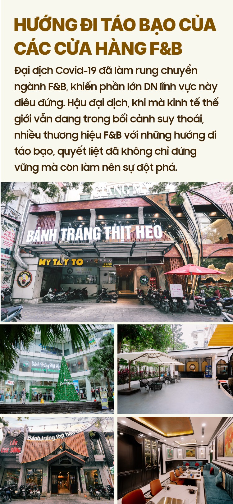 Hướng đi táo bạo của các cửa hàng F&B