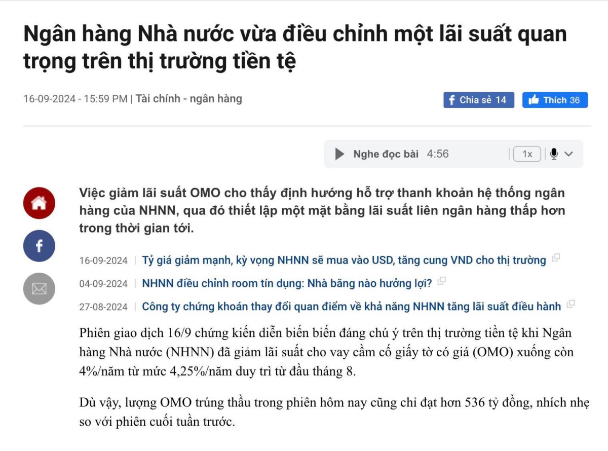 •	Dành cho ai chưa biết, OMO là một công cụ của chính sách tiền tệ liên quan đến hoạt động mua bán các  ...