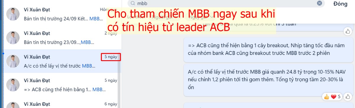 ACB - MBB: Bộ đôi song sát – Phương pháp nhận biết chân sóng bằng cổ phiếu Leader