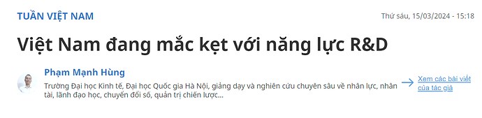 Vận mệnh Việt Nam dưới con mắt chuyên gia tài chính nước bạn Trung Quốc. Đọc thấy bài này hay hay nên  ...