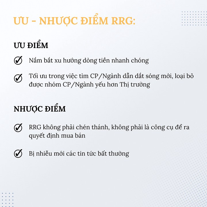 Cách sử dụng RRG - Relative Rotation Grap. RRG là 1 công cụ rất hữu ích để xác định dòng tiền đang luân  ...