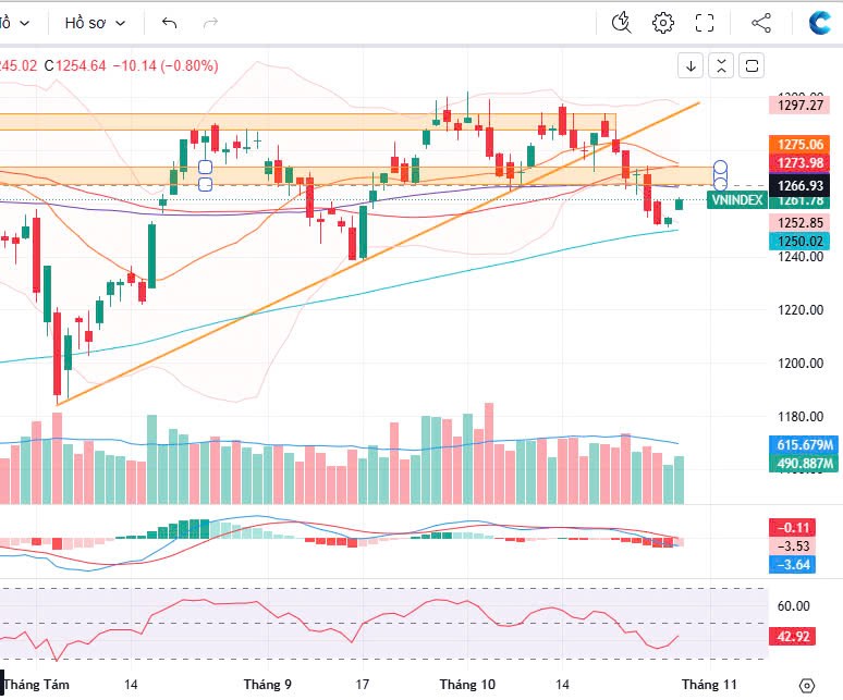 Tổng kết nhanh Vnindex 29/10/2024: Tiếp đà hồi phục