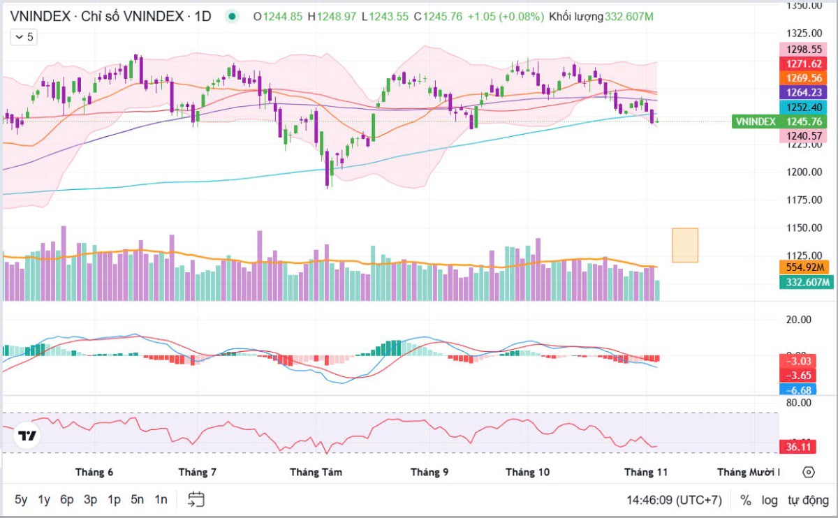 Tổng kết nhanh Vnindex 05/11/2024: Giao dịch chán nản, chờ đợi wash out