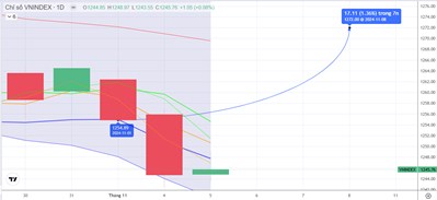 Chiến lược 06.11.2024: Hồi kỹ thuật, kỳ vọng hút tiền trung dài hạn trở lại vùng bán tháo 1240 1245 điểm