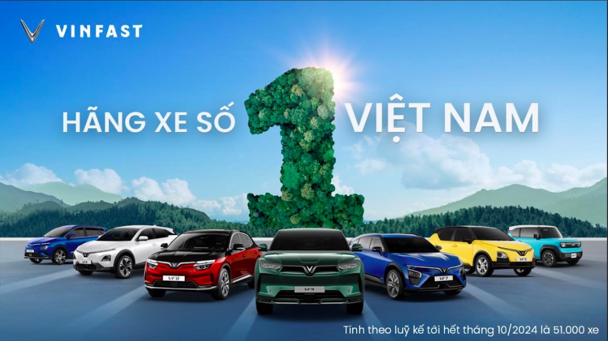 Vinfast chiếm thị phần số 1 Việt Nam