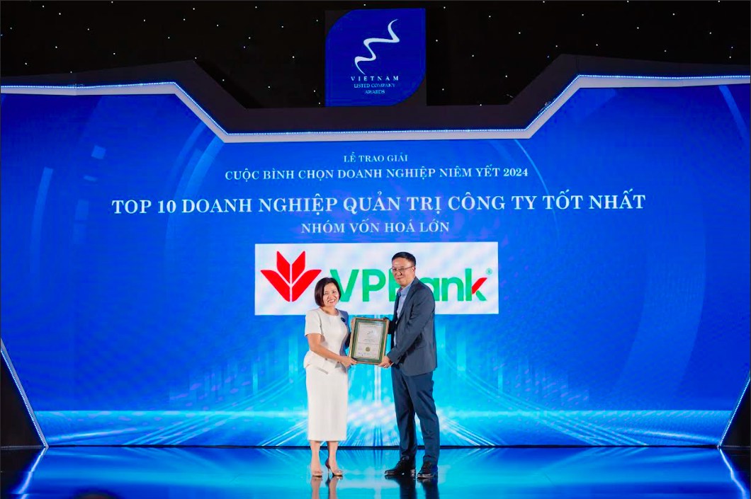 Top 10 Doanh nghiệp Quản trị công ty tốt nhất – Nhóm vốn hóa lớn năm 2024 gọi tên VPBank