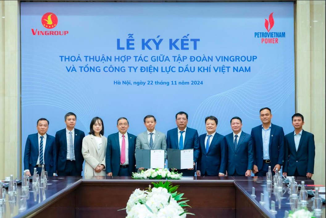 Tập đoàn Vingroup và Tổng công ty Điện Lực Dầu Khí Việt Nam hợp tác phát triển hạ tầng năng