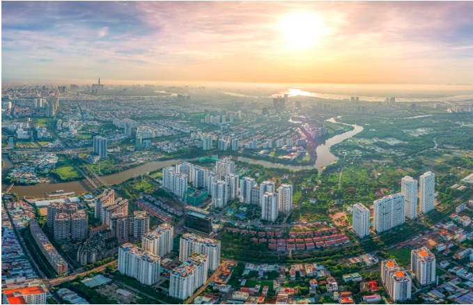 Không lỡ nhịp với “đại công trường” hạ tầng giao thông, bất động sản khu Nam Tp.HCM trở lại đường đua  ...