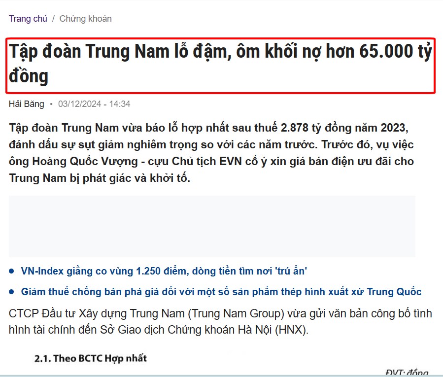 Cổ phiếu VNDirect ngấm đòn sau 8 tháng ‘sập’ hệ thống, rủi ro từ danh mục trái phiếu Trung Nam. - Sau  ...