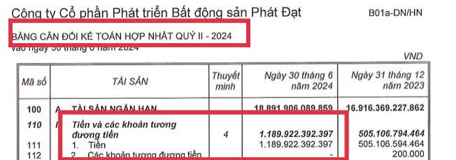 Doanh thu thuần 2 tỷ nhưng lãi sau thuế 51 tỷ đồng - Điều gì đang xảy ra với Bất động Sản Phát Đạt trong quý 3 này?