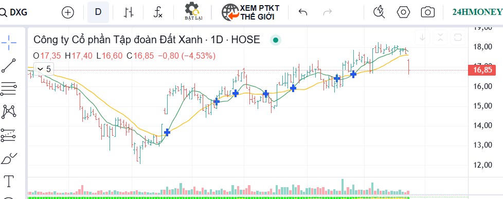 DXG phát hành thêm cổ phiếu: Nhà đầu tư nên bán ngay vùng giá 17 hay chờ cơ hội?
