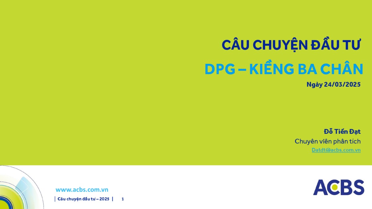 DPG: Khuyến nghị MUA với giá mục tiêu 63,900 đồng/cổ phiếu