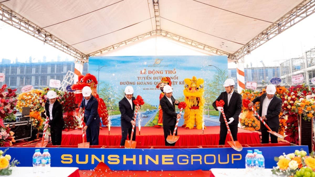Ngày 5/1/2025, Tập đoàn Sunshine đã tổ chức lễ động thổ thi công tuyến đường nối đường Hoàng Quốc Việt  ...