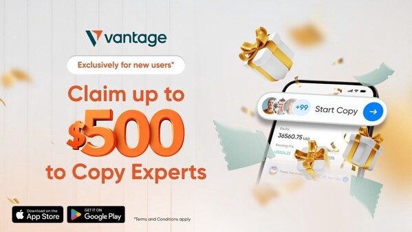 Vantage Markets áp dụng chương trình thưởng nạp tiền cho tài khoản Copy Trading