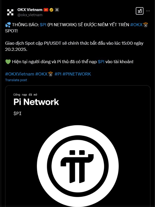 PI NETWORK: Chính thức được list sàn OKX !. Pi Network đã được sàn giao dịch OKX niêm yết và sẽ bắt ...