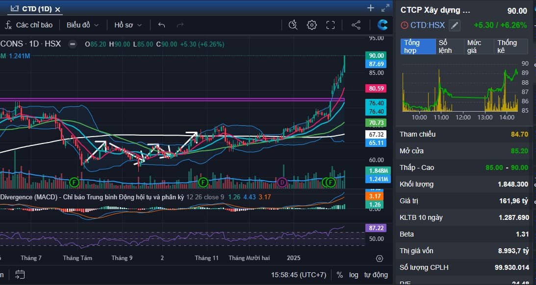 Phân tích chiến lược giai đoạn đầu 2025: Gọi tên vua xây dựng CTD