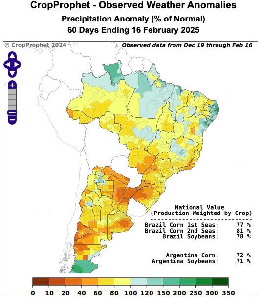 Thời tiết khô hạn đe dọa sản lượng đậu tương Brazil