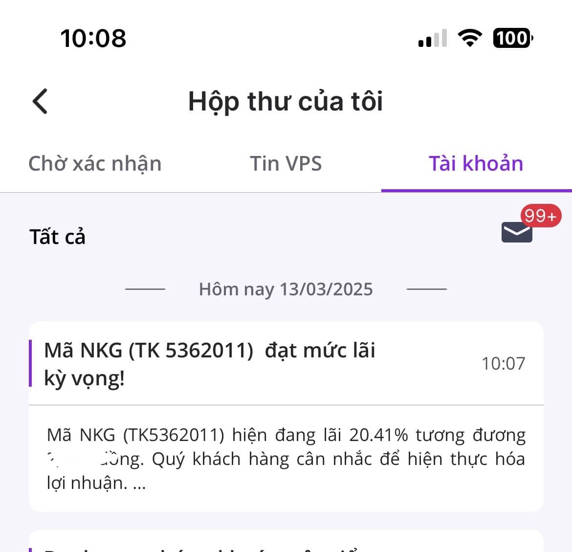 NKG mới lãi 20% mà app đã dọa bán rồi 😁. Tham gia Room VIP miễn phí để nhận khuyến nghị mua bán cổ  ...