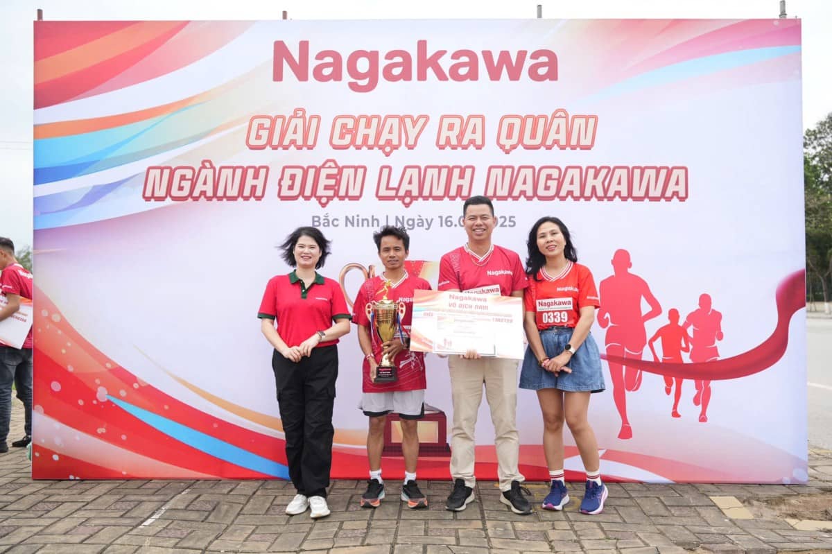 Tưng bừng khí thế trong giải chạy ra quân ngành Điện lạnh Nagakawa