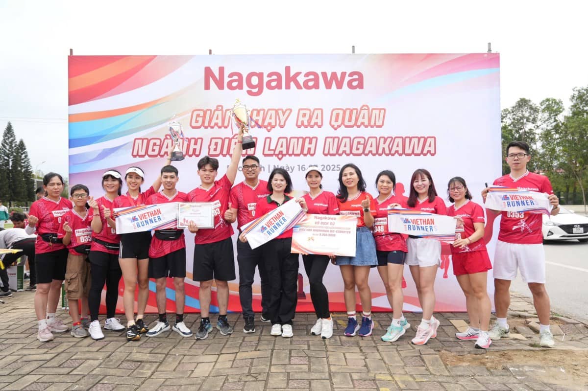 Tưng bừng khí thế trong giải chạy ra quân ngành Điện lạnh Nagakawa