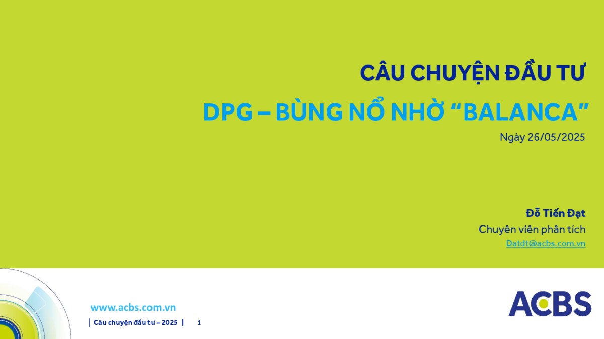 DPG: Khuyến nghị Trung lập với giá mục tiêu 63.900 đồng/cổ phiếu