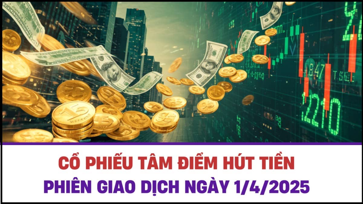 Cổ phiếu tâm điểm hút tiền phiên giao dịch 1/4/2025. Phiên giao dịch đầu tiên của tháng 4, chỉ số Vnindex  ...