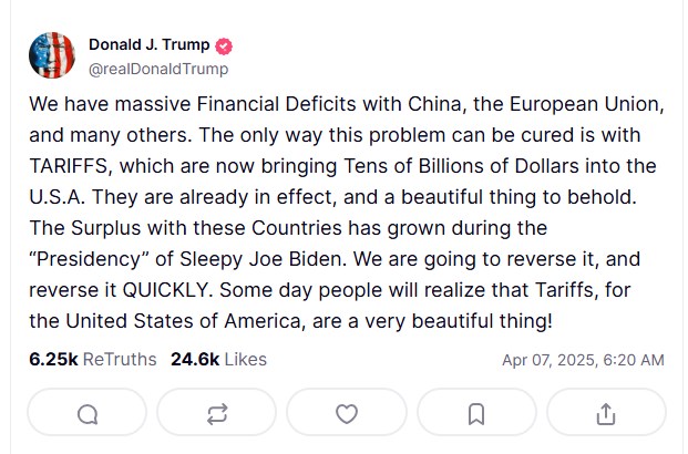 Trump tuyên bố: "thuế quan" – vũ khí giải quyết thâm hụt tài chính toàn cầu!