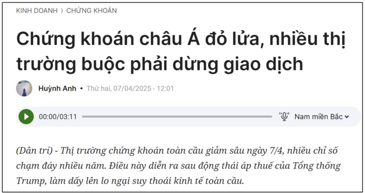Chứng khoán Châu Á lao dốc. Siêu cơ hội cho chứng khoán Việt Nam!