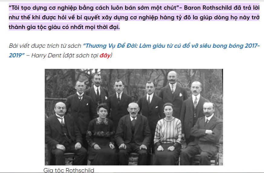 Quy tắc bán sớm hơn một chút - Chuẩn bị tiền mặt cho cuộc nổi gió Đông