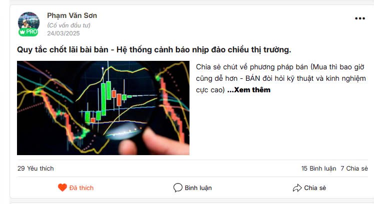 Quy tắc bán sớm hơn một chút - Chuẩn bị tiền mặt cho cuộc nổi gió Đông
