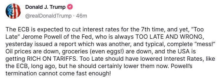 Ông Trump 'chỉ trích' cả FED