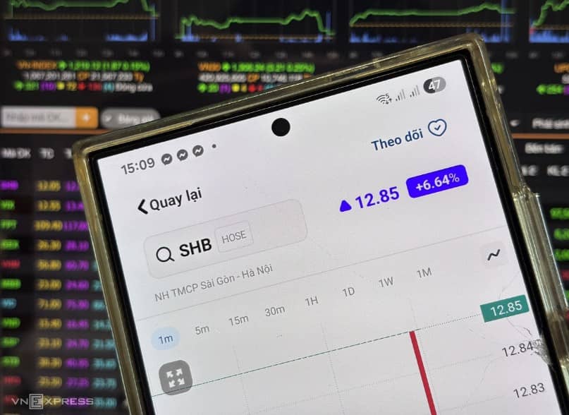 Cổ phiếu SHB “kịch trần” với thanh khoản bùng nổ: Tín hiệu tích cực giữa nhịp phân hóa của thị trường