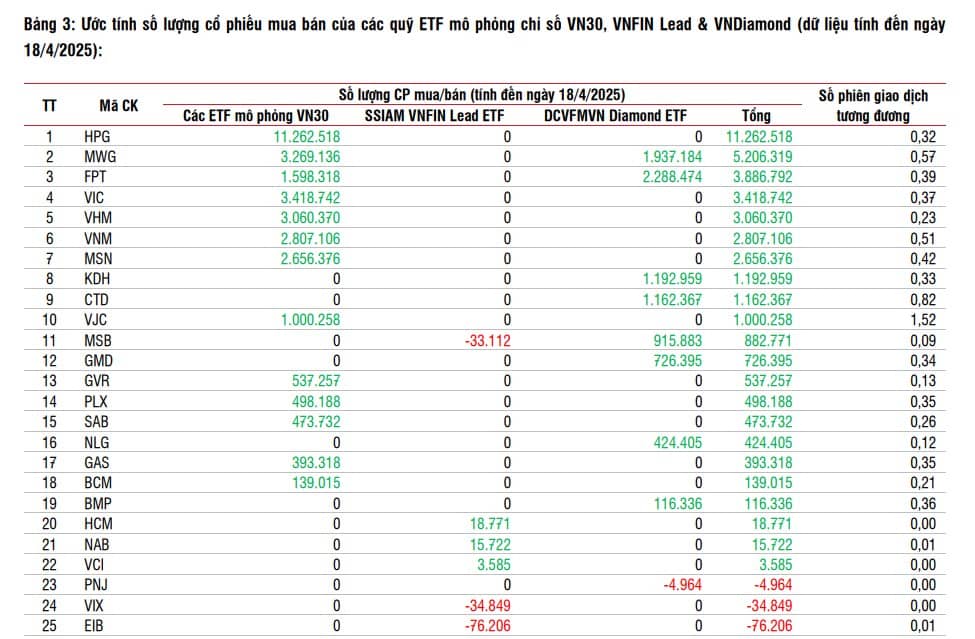 SSI Research: Bản tin ETF: Kết quả thay đổi danh mục chỉ số VNDiamond và VNFIN Lead kỳ Q2/2025