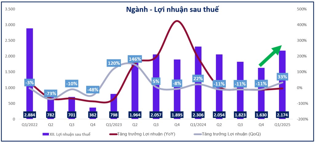 Đánh giá kết quả kinh doanh Q1/2025 của ngành chứng khoán