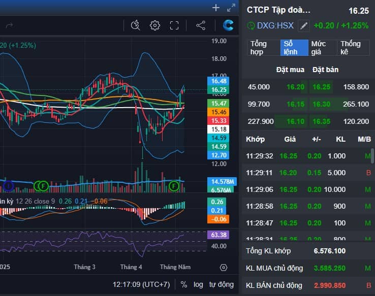 DXG - CMG - LPB tham chiến - Sóng phục hồi cho các cổ giảm mạnh giai đoạn trước