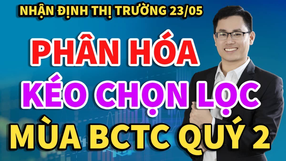 🔴 3 nhóm cổ phiếu kéo phân hóa mùa kinh doanh quý 2. Nhận định thị trường chứng khoán ngày 23/5. https://www.youtube.com/watch?v=ADqv2uUdun0.  ...