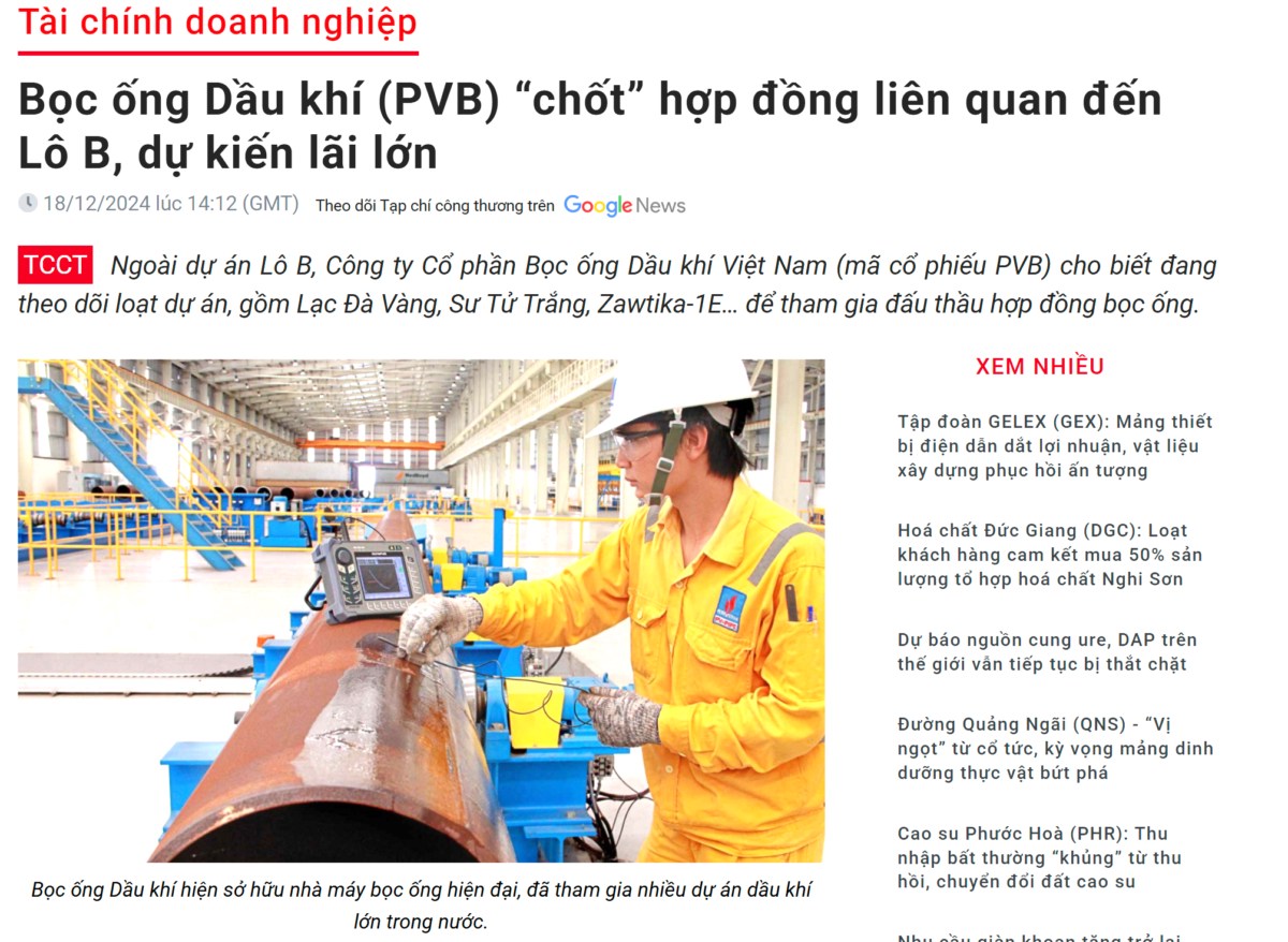 PVB - Cổ phiếu dầu khí hấp dẫn nhất?. Vì sao chọn ngành dầu khí lúc này?. Việt Nam chính thức kích hoạt  ...