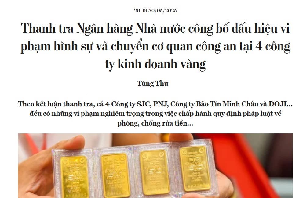 Điều tra hoạt động kinh doanh vàng - Thị trường điều chỉnh tạo cơ hội mới