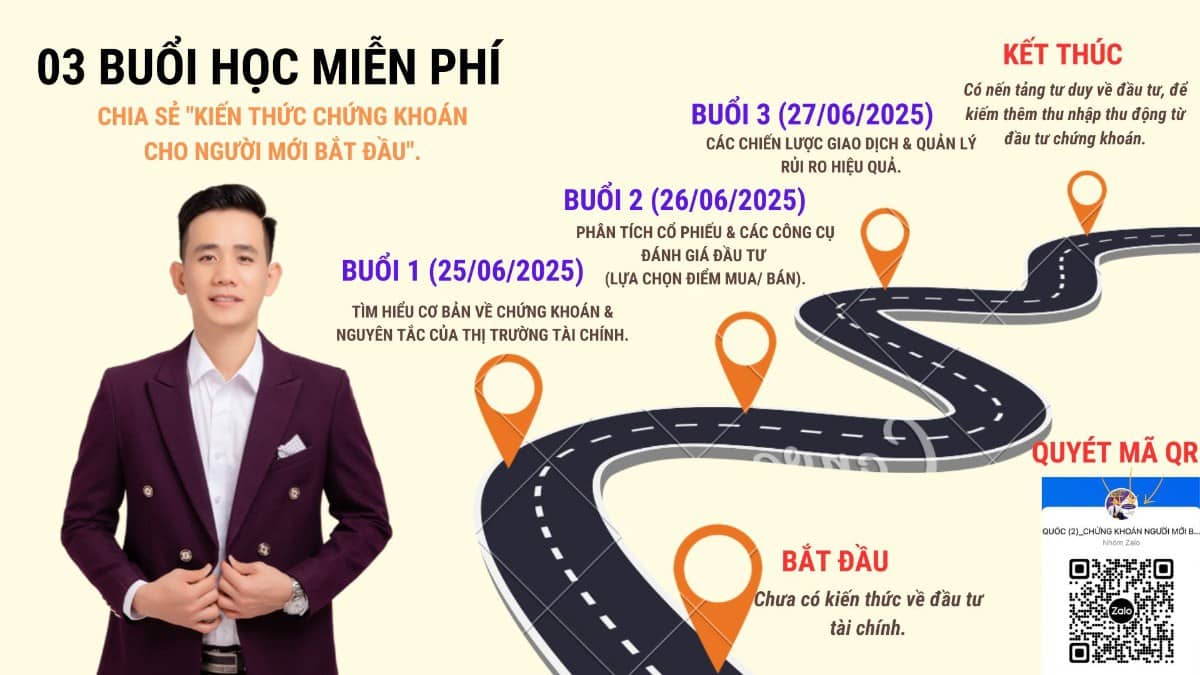 💥 CHÀO MỪNG ANH CHỊ EM ĐẾN VỚI 03 NGÀY HỌC CHỨNG KHOÁN CÙNG QUỐC!. 📢 QUAN TRỌNG: Thời gian học: Ngày  ...