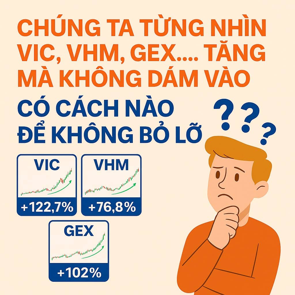Chúng ta từng nhìn VIC, VHM, GEX,... tăng mà không dám vào - Có cách nào để không bỏ lỡ?