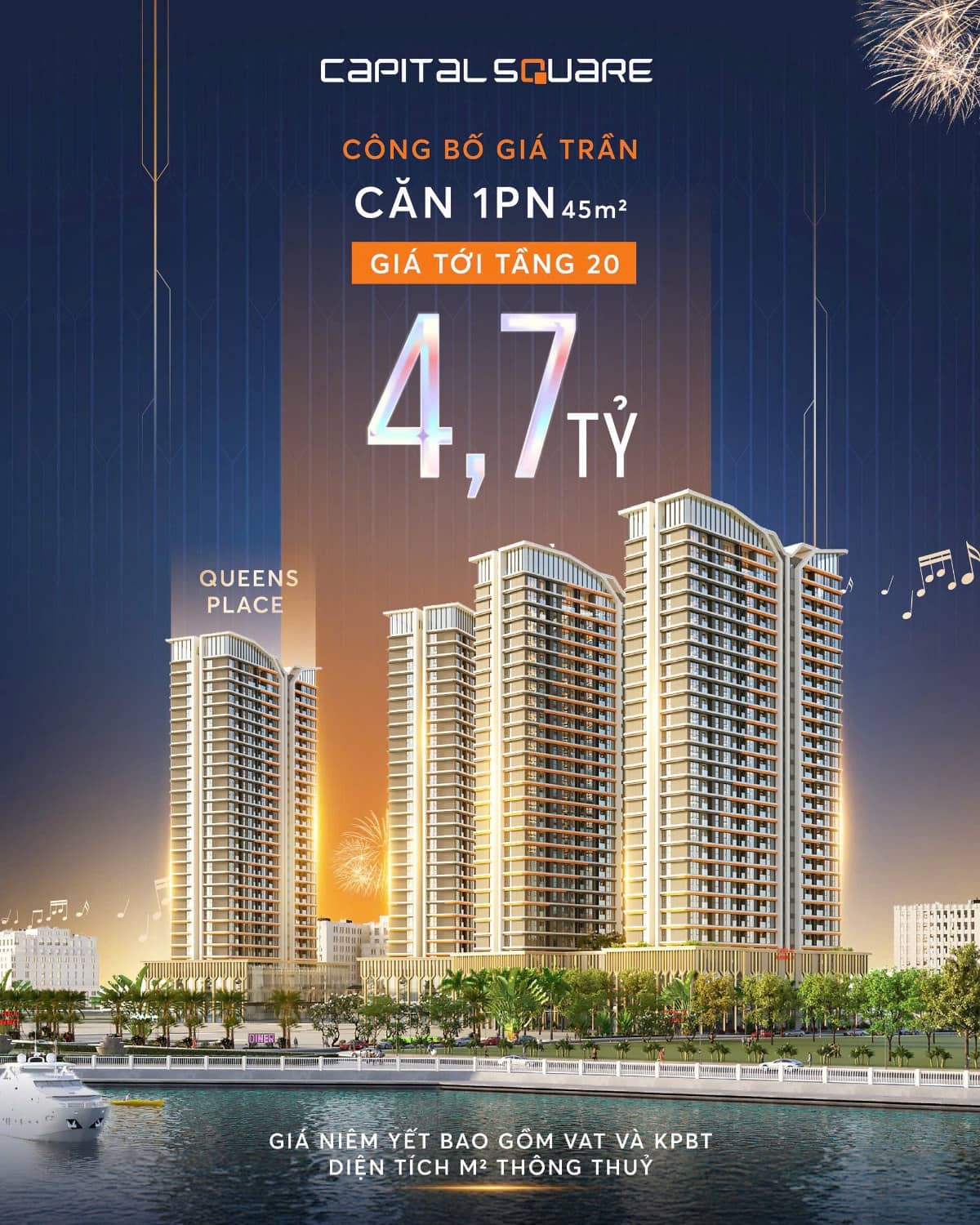 🔥 CAPITAL SQUARE – CHÍNH THỨC CÔNG BỐ GIÁ TRẦN TOÀ QUEENS PLACE. 🌟 VŨ TRỤ 88+ TIỆN ÍCH & 4 TẦNG MỸ  ...