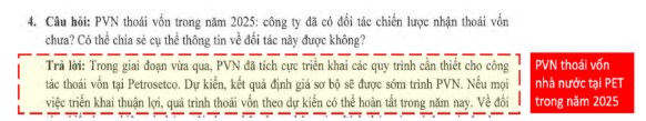 Liệu PET có được như MSN, DGW, MWG?