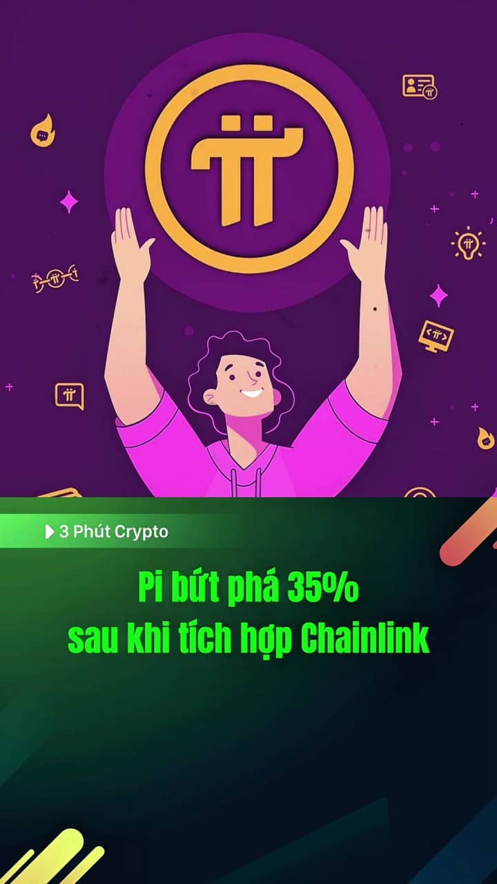 Pi bứt phá 35% sau khi tích hợp Chainlink