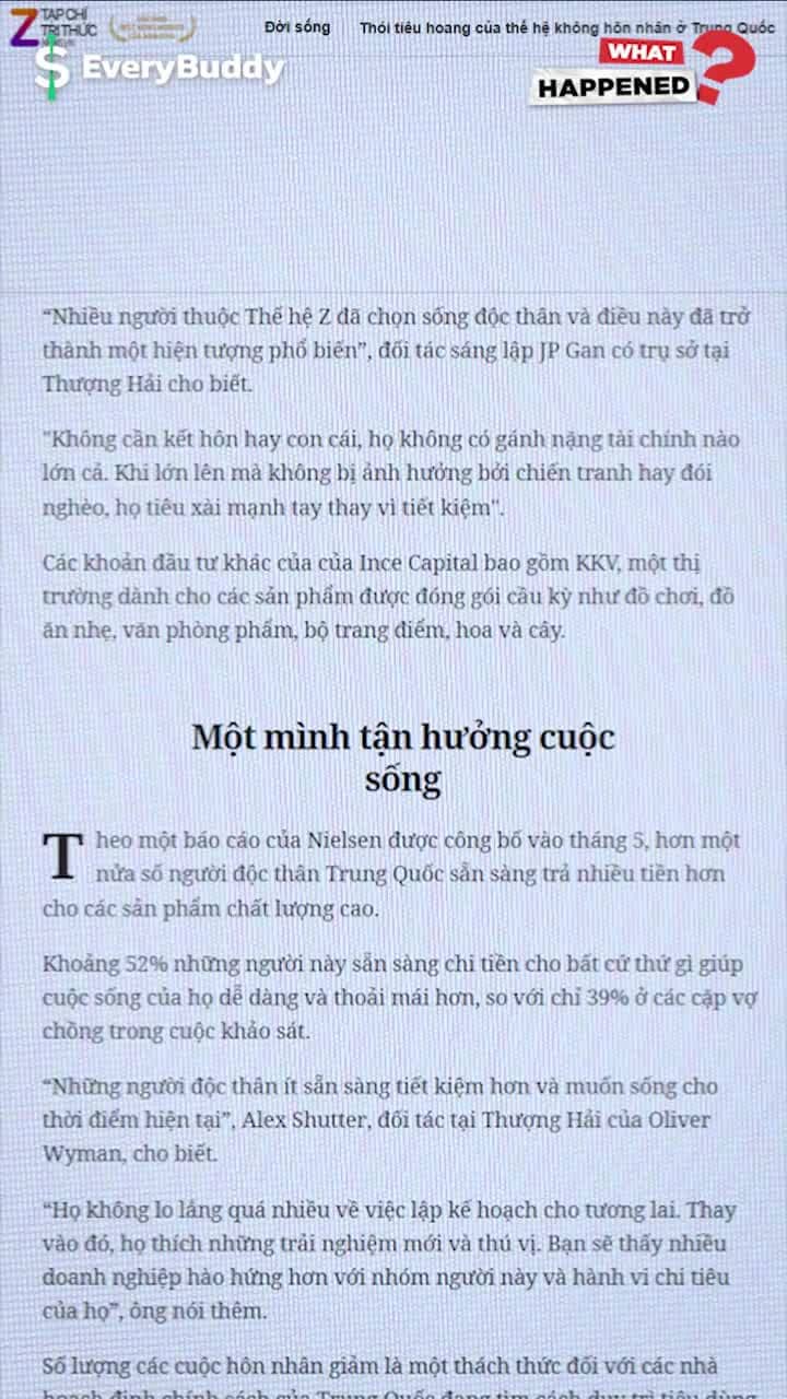 Người độc thân chịu chơi, chịu chi